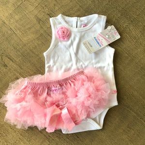 Ruffle Butts diaper cover with bodysuit